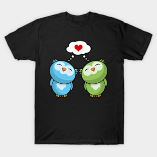 Cute Owls Siblings Best Friend Girlfriend Valentines Day Owl T-Shirt